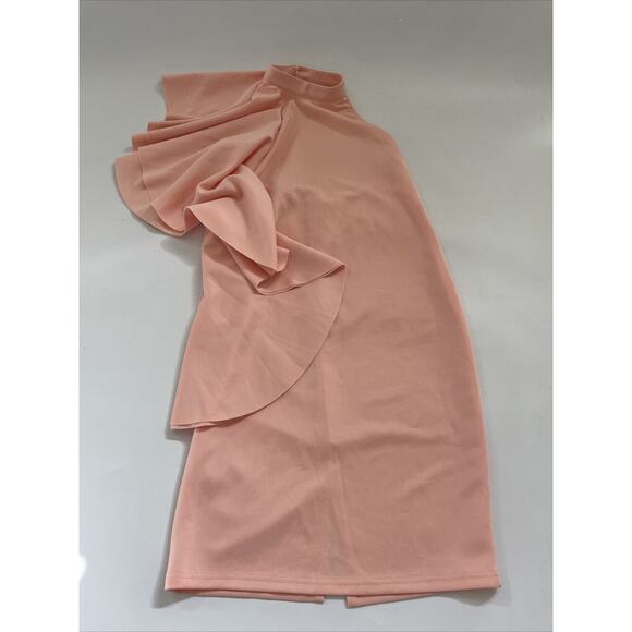 OC Order Plus PEACH Dress Sleeveless Ruffle‎ Wedding Barbie Womens XL - Picture 1 of 12